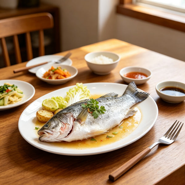 Frozen Whole Sea Bass, 2 kg Pack